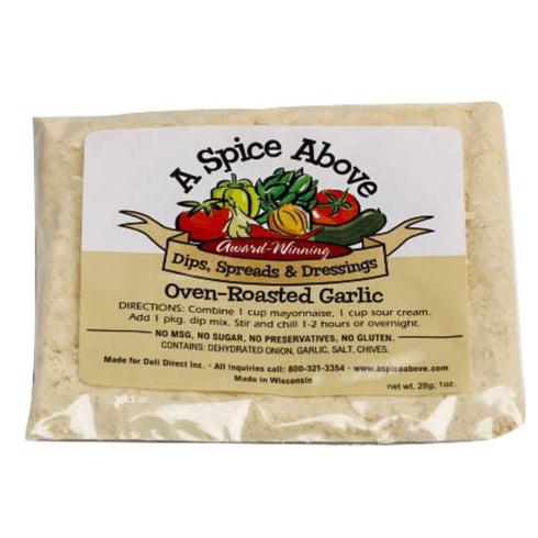 Bek Brands 8 Pack Packets A Spice Above Variety of Dips, Gluten Free, Mixed Seasonings for Easy, Quck-to-Make Appetizer