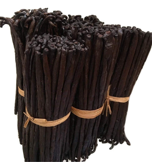 1oz Madagascar Organic Vanilla Beans Gourmet Grade A, Certified USDA Organic 6"-7.5" by FITNCLEAN VANILLA for Cooking