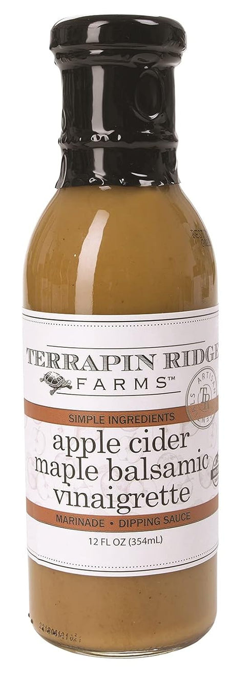 Terrapin Ridge Farms Apple Cider Maple Balsamic Vinaigrette Gourmet Salad Dressing and