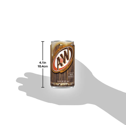 SUPOOBE 7.5 oz Pack, 24 Count Root Beer Mini Soda Cans, Soft Drinks Bulk Snacks Small Refrigerator & Snack Pantry Drink
