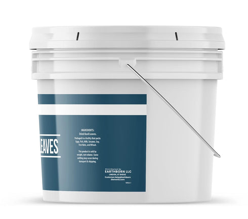 1 Earthborn Elements Basil Leaves Gallon Bucket, Kitchen Staple, Aromatic & Versatile, Chopped