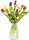 KaBloom Flowers -Valentine's Day Collection - 10 Assorted Tulips with vase, Gift