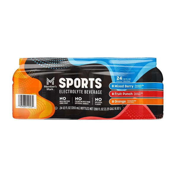 MEMBERS MARK Member's Mark Sports Drink Variety Pack, 12 Fluid Ounce (Pack of 24)
