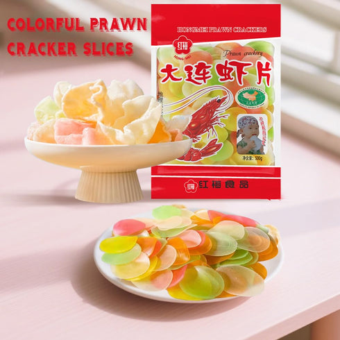 AFCIILAU Frozen Crispy Fried Shrimp Chips - Mini Shrimp Infused | Fries-Inspired Crunchy Snack | Party-Favorite & Quick