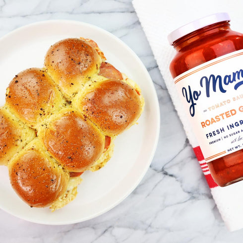 Pack (2) Yo Mama's Foods Keto Roasted Garlic Pasta Sauce - of - Vegan, No Sugar Added, Low Carb, Low Sodium, Gluten