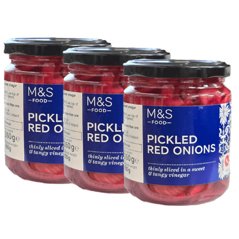 Generic Pickled Red Onions, 260g, Sweet & Tangy Vinegar, Mild Chilli, Vegan, Polish