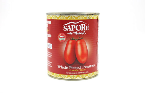 Sapore Di Napoli 6 Pack 28oz Italian Whole Peeled tomatoes