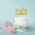 Gold Glitter Happy 54th Birthday Cake Topper, Cheers to 54 Years Party Supplies, 54th Birthday Decoration