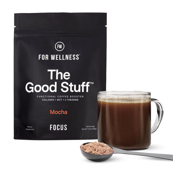 The Good Stuff | Mocha Coffee Booster | Healthy Coffee Creamer for