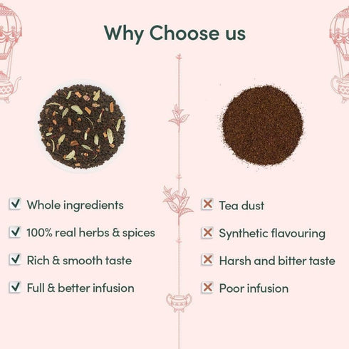Set 3 VAHDAM, Oprah's Favorite Tea Gift | Premium Chai Teas in Golden Tin Caddy Gift Box | Exotic Chai Tea Blends |