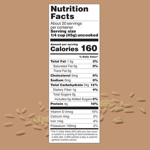 4Sisters 2lb - Organic Long Grain Brown Rice - Grown in USA - Sustainably Grown - Women Owned - Farm to Table