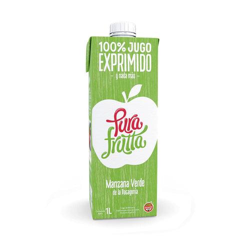 Pura Frutta - Green Apple Juice - 33.8 fl oz (1L) Juice Boxes, 8-Pack