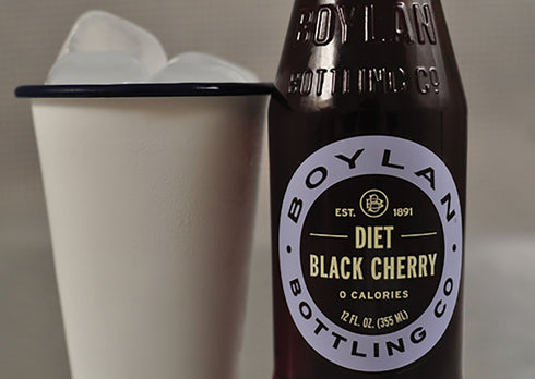 12 Oz. (Pack 12) Boylan Soda, Diet Black Cherry, Fl.