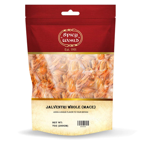 Spicy World Mace Whole 7 Ounce Bag, Indian Jalventri, Javathri, Nutmeg's Rind