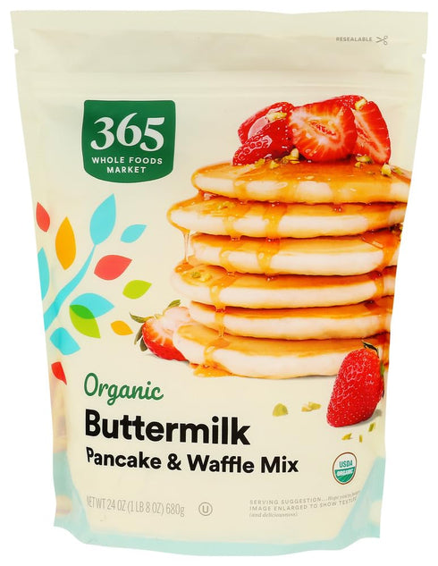 365 by Whole Foods Market 24 OZ Organic Buttermilk Pancake and Waffle Mix