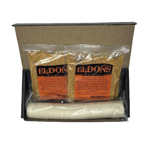 Eldons Sausage and Jerky Supply 10 lbs Eldon's German Sausage Kit - Authentic Flavor in Every Bite - Makes