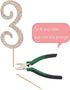 MAGJUCHE Gold 33" Crystal Cake Topper, Number 33 Rhinestones for 33rd Birthday or Anniversary Party Decoration