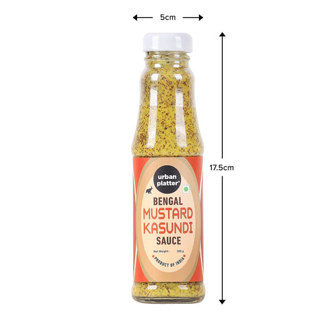 7.05 Oz (200g) Urban Platter Bengal Mustard Kasundi Sauce | | Authentic Bengali Spicy Mustard Relish | Tangy Indian