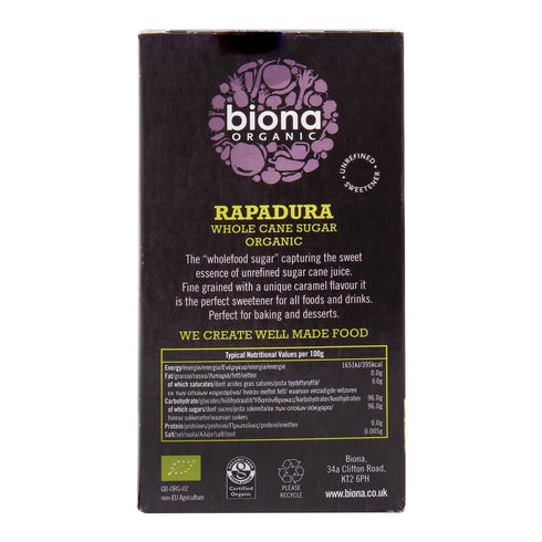 Biona 500g Organic - Sugar - Rapadura Whole Cane