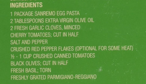 10 Oz (Pack 1) Compagnia Sanremo San Remo Italian Egg Pappardelle Pasta - Non-Gmo, Free Range Egg Traditional