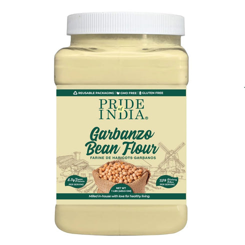 Pride of India- Garbanzo Bean Flour 1 lbs (454 gm) Earthy Nutty