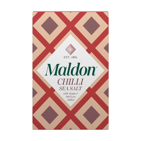Maldon Chilli Sea Salt Flakes, Blended with Aleppo & Birds Eye Chillies