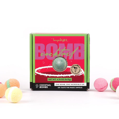 Cocktail & Mocktail Bombs, Glitter Drink Bombs with 9 Fruit Flavors, Cocktail