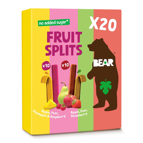 BEAR Real Fruit Snack Splits - Gluten Free, Vegan, and Non-GMO -