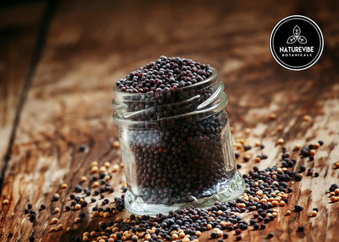 5lb 5lbs| Naturevibe Botanicals Black Mustard Powder and Corn Flour Bulk Combo