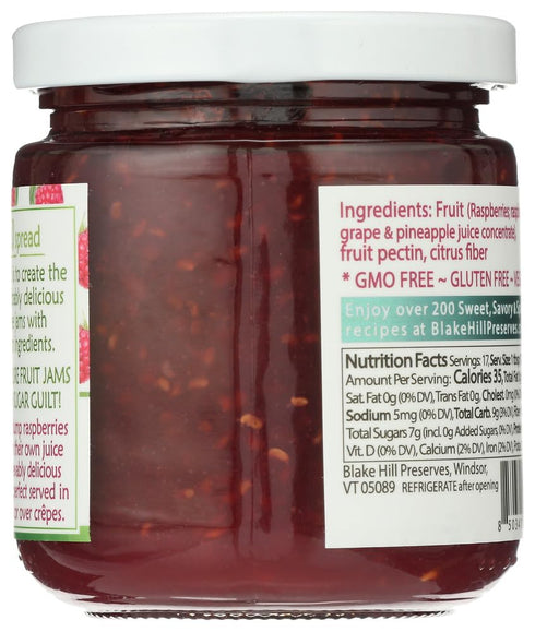 Blake Hill Preserves 10.4 , Jam Naked Raspberry, Ounce