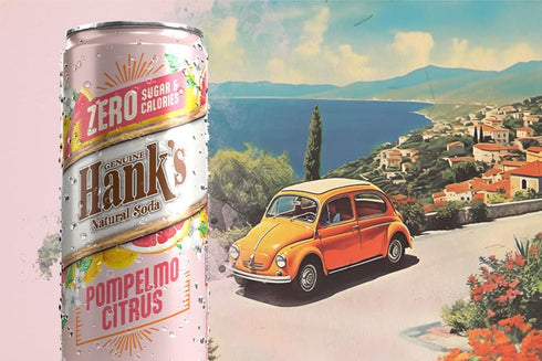 12 Hank's Soda ZERO Pompelmo Citrus, Sparkling Beverage, Cans, Sugar-Free