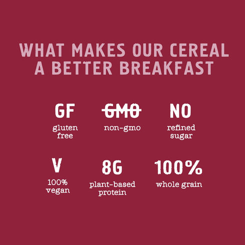 4 Count, 12 Oz Seven Sundays Farmers Market Organic Almond Date Currant Muesli Cereal - Pouch - Certified Gluten Free