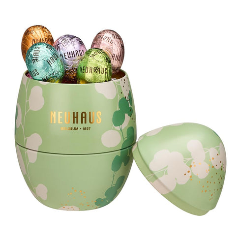 Neuhaus Belgian Chocolate 2026 Metal Easter Egg Gift Box 18 Assorted Milk,