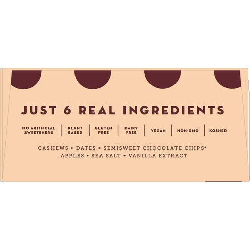 12 19.2 oz Larabar Chocolate Chip Cookie Dough Fruit and Nut Bars, Gluten Free and Vegan, Ct