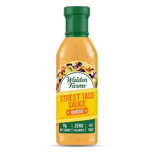 Walden Farms Queso Street Taco Sauce, 12oz Bottle, Vegan, Paleo, Keto Friendly