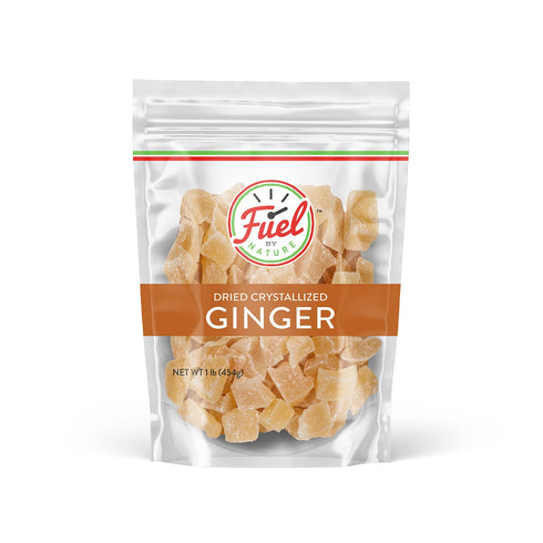 Fuel by Nature Dried & Crystallized Ginger Healthy Snack, High Energy Treats