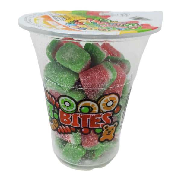 Gummy Watermelon Slice Cup (Halal) - Mixed Gummies Candies Assortment Bag -