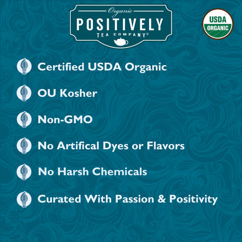 16 Organic Positively Tea Company, Scottish Breakfast Black Tea, Loose Leaf, Ounce