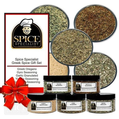 Chef Cherie Greek Spices Gift Set - Contains: 5 different jars(1 each of: Greek