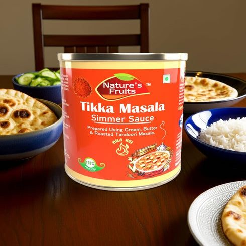Simmer 29 oz Tikka Masala Sauce Smoky & Spiced Tomato-Based Curry Sauce Ready-to-Use for Chicken or Veg Dishes Ideal