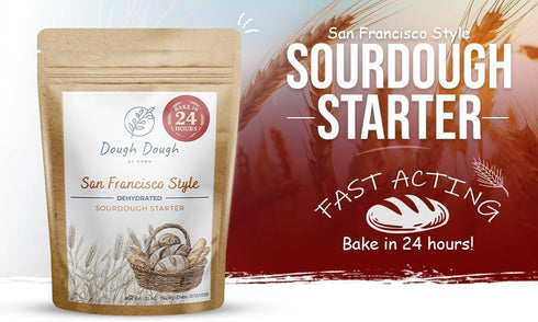 24 15 Packet Dehydrated Sourdough Starter San Francisco Sourdough Culture for Artisan Bread, Hour Activation, Easy Kit
