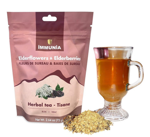Elderflower Bulk - Make Healthy Herbal Tea (75 cups) or Delicious Bread, Jelly, Cookies, 75 grams