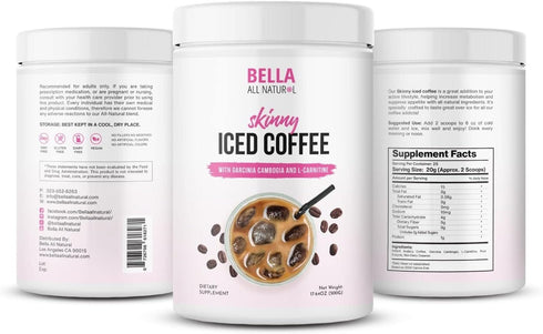 500 17.637 Bella All Natural Skinny Iced Coffee - Good Taste Grams Ounce