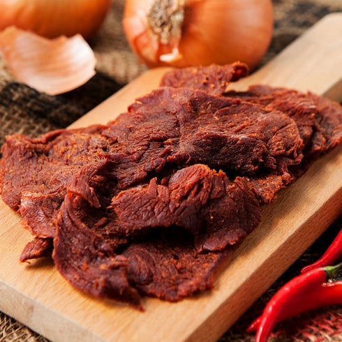 ??? Old Country Jerky - Authentic Taiwanese Recipe (Garlic) - Beef Jerky, Asian Snacks Made in The USA (1 Pack)