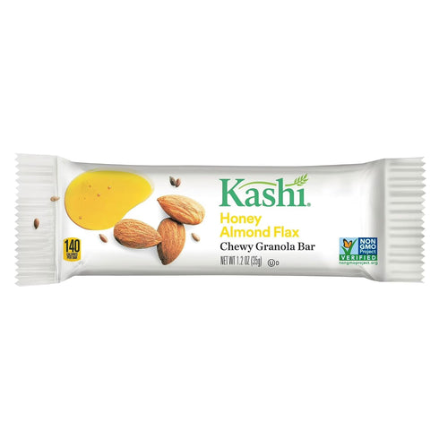 6 Count Kashi-Honey Almond Flax Chewy Granola Bars, Fiber Bars