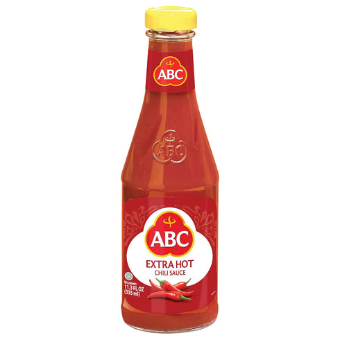 ABC Extra Hot Chili Sauce, 11.3oz / 335ml, Spicy Sriracha Style