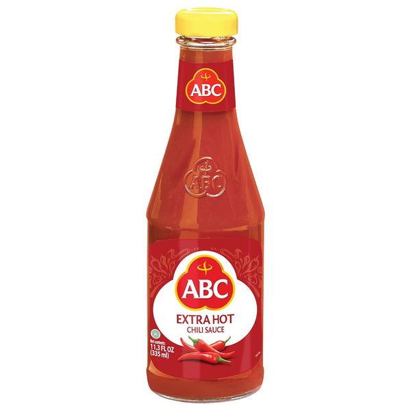 ABC Extra Hot Chili Sauce, 11.3oz / 335ml, Spicy Sriracha Style