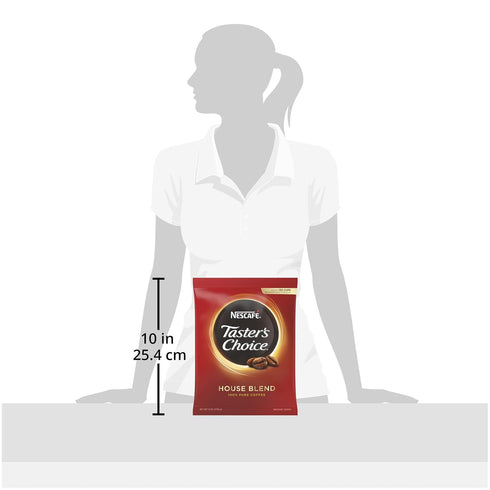 Nescafe Instant Coffee, Taster's Choice Light Roast House Blend, 8 oz Bulk Pouch