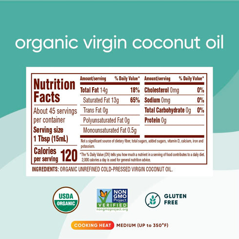 23 Oz Nutiva, Oil Coconut Virgin Organic, Fl