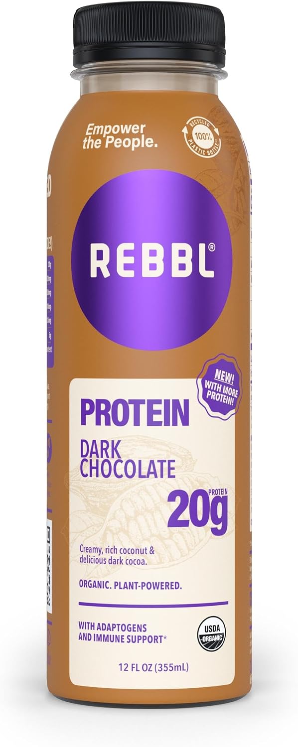 REBBL Protein Dark Chocolate, 12 oz